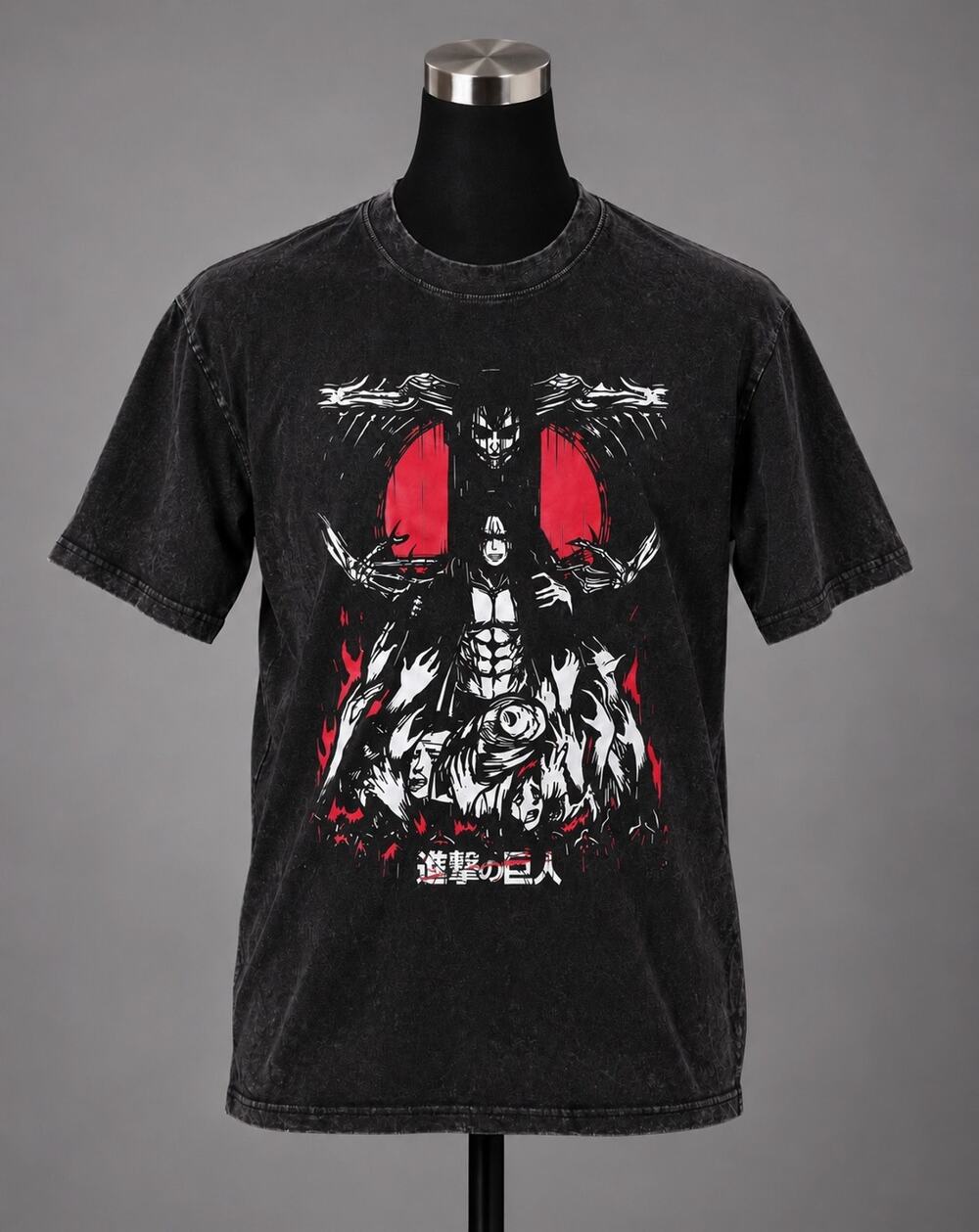 Attack on Titan The Rumbling Eren Yeager Anime Graphic T Shirt Mens Large